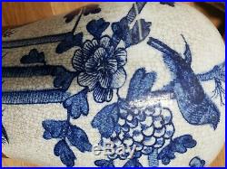 Chinese Blue White Porcelain Cracked Glaze Ginger Jar vases