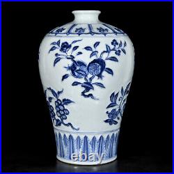 Chinese Blue&White Porcelain HandPainted Exquisite Vase 19272