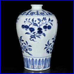 Chinese Blue&White Porcelain HandPainted Exquisite Vase 19272