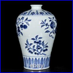 Chinese Blue&White Porcelain HandPainted Exquisite Vase 19272