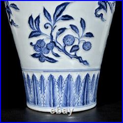 Chinese Blue&White Porcelain HandPainted Exquisite Vase 19272