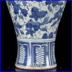 Chinese Blue&White Porcelain HandPainted Exquisite Vase 21149