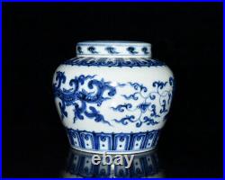 Chinese Blue&White Porcelain Handmade Exquisite Dragon Pattern Pots 3400