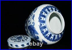 Chinese Blue&White Porcelain Handmade Exquisite Dragon Pattern Pots 3400