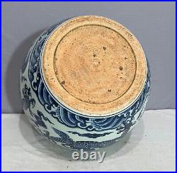 Chinese Blue and White Porcelain Jar With Mark M4007