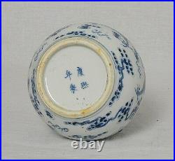 Chinese Blue and White Porcelain Vase With Mark M2482