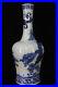 Chinese Blue&white Porcelain HandPainted Exquisite Dragon Pattern Vase 22809