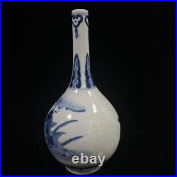 Chinese Blue&white Porcelain HandPainted Exquisite Vase 22324