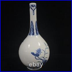 Chinese Blue&white Porcelain HandPainted Exquisite Vase 22324