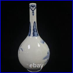 Chinese Blue&white Porcelain HandPainted Exquisite Vase 22324