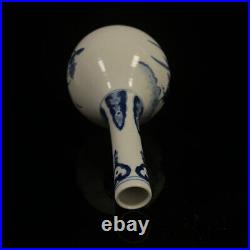 Chinese Blue&white Porcelain HandPainted Exquisite Vase 22324