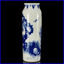 Chinese Blue&white Porcelain Hand-Paintde Exquisite Figure Vase 18168