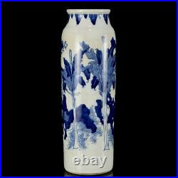 Chinese Blue&white Porcelain Hand-Paintde Exquisite Figure Vase 18168