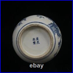 Chinese Blue&white Porcelain Hand-Paintde Exquisite Flowers&Birds Vase 14823
