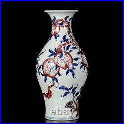 Chinese Blue&white Porcelain Handmade Exquisite Pattern Vase 12778