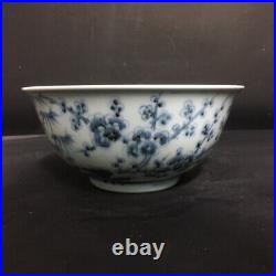 Chinese Blue&white Porcelain Handmade Exquisite Songzhumei Bowls 20470