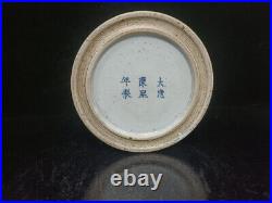 Chinese Blue&white Porcelain Relief Butterfly Love Flower Brush Pots 19295