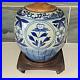 Chinese Cobalt Blue and White Porcelain Ceremonial Ginger Jar withLid & Stand