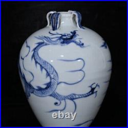 Chinese Vintage Blue And White Porcelain Antique Vase Home Decor Collectibles