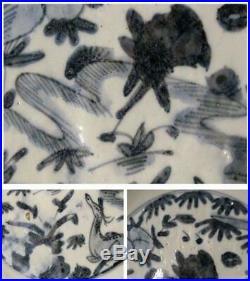 Chinese Zhangzhou ware Antique Blue & White porcelain plate kosometsuke CCVP37