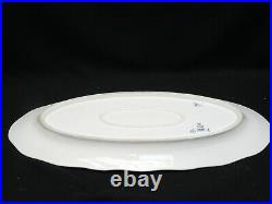 EXTREMELY RARE 19c. ROYAL COPENHAGEN BLUE FLUTED 24 OVAL FISH PLATTER 105