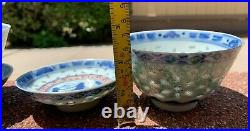 Estate Collection Chinese Antique Porcelain Qing Dynasty Blue and White Bowl