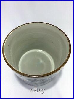Exquisite Chinese Handmade Blue & White Porcelain Bowl Antique Fish Design