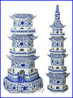 Festcool 47 Classic Blue and White Porcelain Pagoda, Jingdezhen