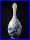 Fine Chinese Blue & White Portrait Porcelain Vase