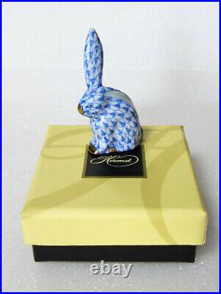 Herend Mini Rabbit Figurine Blue Fishnet #vhb-05338 Brand Nib Cute Save$$ F/sh