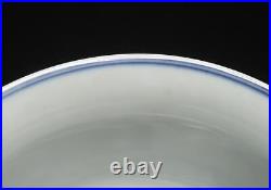 Kangxi Old Signed Antique Chinese Blue & White Porcelain Bowl with dragon