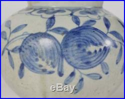 Korea Korean Blue & White Peach Porcelain jar Joseon Joasan Dynasty ca. 19th c