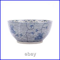 Legend of Asia Blue And White Porcelain Chain Bowl 1174