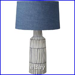Lene Bjerre Mardea Table Lamp BLUE WHITE 56cm H x 32cm W x 32cm D