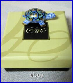 New Herend Tiny Turtle Blue Fishnet #vhb-15529 Brand Nib Adorable Save$$ F/sh