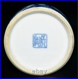 Old Chinese Blue And White Porcelain Brush Washer Wang Bu Marked St1206