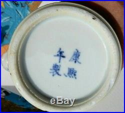 Pair Of China Antique Blue&white Porcelain Lidded Jars Dragon