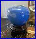 Qing, Blue Small Glazed Monochromatic Double Ring Porcelain Water Pot
