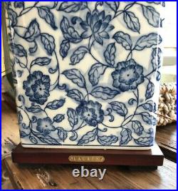 RALPH LAUREN Blue & White Mandarin Floral Porcelain Small Table Lamp New