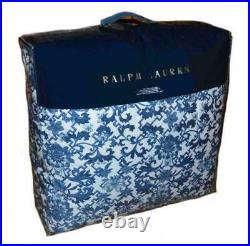 RALPH LAUREN Dorsey Porcelain Inspired Vibrant Blue 3P FULL/ QUEEN COMFORTER SET