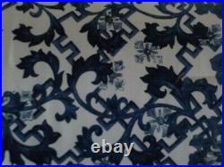 RALPH LAUREN Dorsey Porcelain Inspired Vibrant Blue Cotton KING COMFORTER NEW