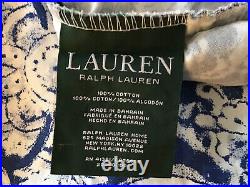 Ralph Lauren Blue Porcelain & White Duvet Cover Rare! EUC100 x 96 /King Size