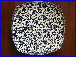 Ralph Lauren MANDARIN SQUARE Blue And White Porcelain Serving Bowl 12 inch