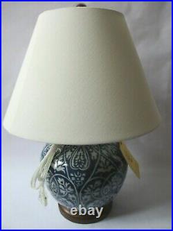 Ralph Lauren Porcelain Mandarin Blue & White Floral Ginger Jar Table Lamp New