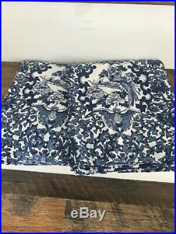 Ralph Lauren Porcelain Tamarind Bird Blue White King Comforter Shams Set 3 New