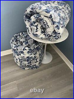 Ralph Lauren Tamarind Nanking Porcelain Floral Dragon Blue White TWIN Comforters