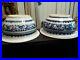 TWO 2 K'ANG HSI 1662-1722 blue & white PORCELAIN CENSERS one price