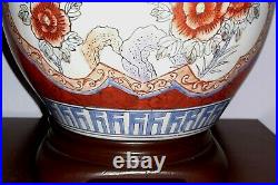Vintage Lamp Blue White Porcelain Imari Ginger Jar Table Lamps