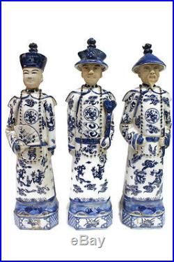 Vintage Style Blue and White Porcelain Chinese Qing 3 Generations Emperor 15