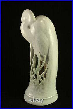Vtg Royal Copenhagen Denmark Porcelain Head Down Heron-Crane Bird Figurine 3002